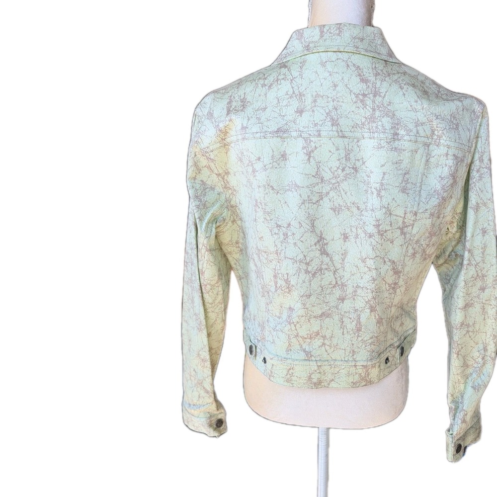 NWT Paolo Santini Studio Women's Jacket Denim‎ Style Size 10 Splash Line Gray - Picture 3 of 6